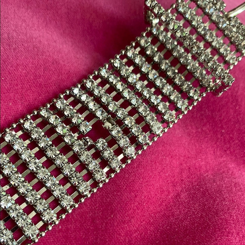 Vintage All Rhinestone Belt - Picture 6 of 7